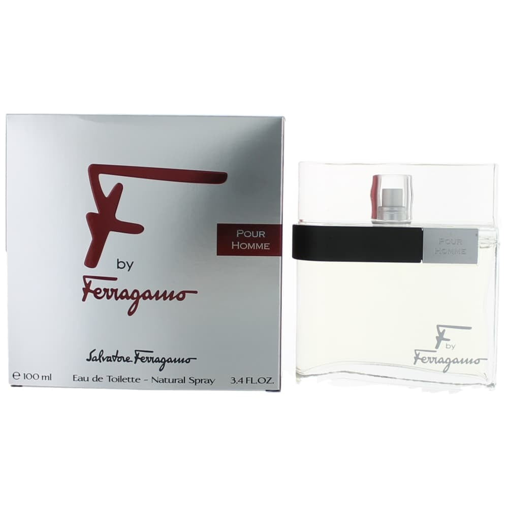 Bottle of F by Salvatore Ferragamo, 3.4 oz Eau De Toilette Spray for Men